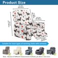 thumbnail image 3 of Renewold Dachshund Heart Oversized Recliner Cover Stay in Place Dog Pattern Lazy Boy Recliner Chair Cover 4 Pieces Washable Reclining Seat Cover for Home Living Room Decoration, 3 of 8