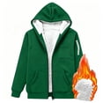 thumbnail image 3 of Luvrsol Hoodiess for Women Plus Size Zip Front Sweatshirt Jacket with Fleece Drawstring Pockets Winder Outerwear L-5XL, 3 of 8