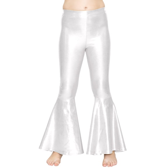 Stretch Is Comfort Girls Stretch Bellbottoms Flare Pants | Bootcut Leggings | Child Size 2 -14