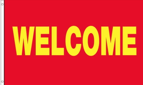 3x5 Advertising Welcome Celebration Party Flag 3'x5' Banner Brass Grommets 