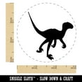 thumbnail image 2 of Velociraptor Dinosaur Solid Self-Inking Rubber Stamp Ink Stamper - Purple Ink - Small 3/4 Inch, 2 of 7