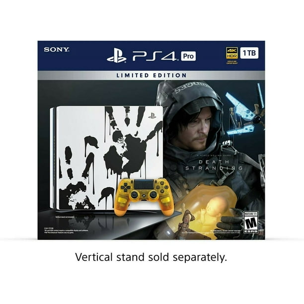 Sony Playstation 4 Pro 1tb Limited Edition Death Stranding Console Bundle Walmart Com Walmart Com