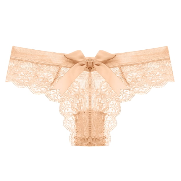 Bragas Bikini Gibobby 1 pieza para Mujer Encaje Floral Rosa L