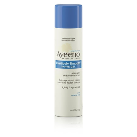 (2 pack) Aveeno Positively Smooth Moisturizing Shave Gel with Aloe, 7 (Best Heated Shaving Cream Dispenser)