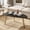 Black + Gold, variant on Manxile Round Coffee Tables for Living Room, 2 Tier Wooden Center Table with Storage Shelf for Home Office, Charcoal Gray