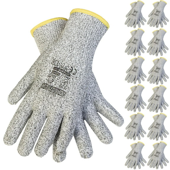JORESTECH Safety Multi-Purpose Palm Dipped Work Gloves, GS-03 (L, 12 Units)