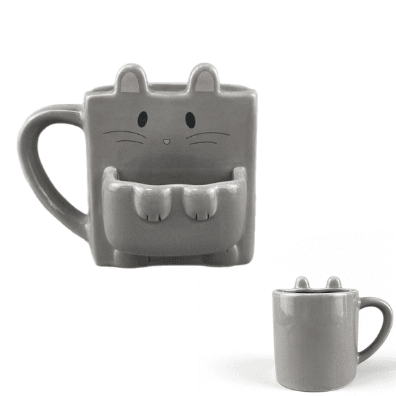 Cute Coffee Cups, 14.71 oz Novelty Ceramic Mug for Milk Tea & Hot Drinks, Charming Home Kitchen Tableware, Drinkware for Home and Office Use