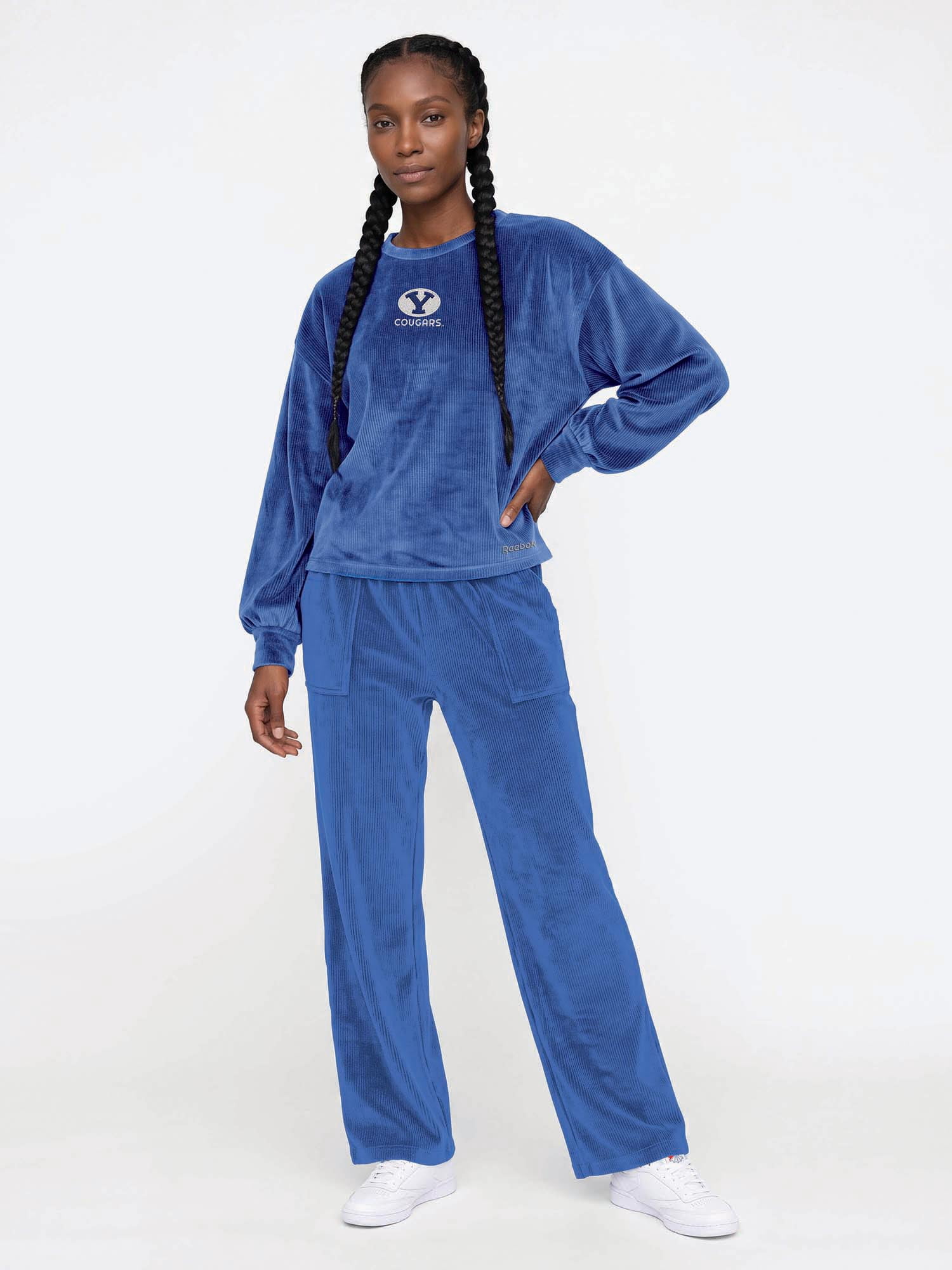 BYU Cougars Reebok Womens Crew Neck Pullover with Balloon Sleeves