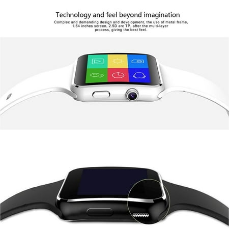 Tagital T16 Curved Screen Bluetooth Smart Watch Wrist Watch with Camera For iPhone Android Smart