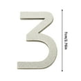 thumbnail image 2 of Vrorvz Long Lasting Acrylic Number Plates with Hand Silkscreen and Engraving Suit for DIY Home Office Decor and Customization Easy Application with Adhesive Backing, 2 of 2