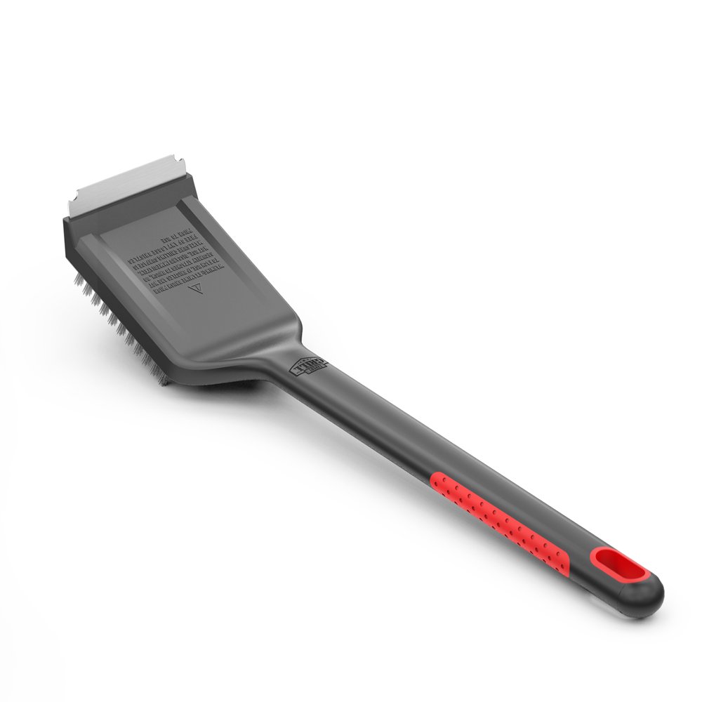 Expert Grill Long Handle Grill Brush with Scraper, 17.7"