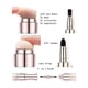 thumbnail image 4 of Mini 4 in 1 Makeup Brushes Set,Makeup Sponge,Blush Blending,Eyeshadow,Eyebrow&Liner Lip Face Foundation All-in-One Brushes Travel Makeup Brushes Broch, 4 of 4