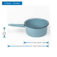 thumbnail image 4 of CINSA 2-Quart Saucepan - Enamel on Steel Durable Non-Stick Cookware for Indoor & Outdoor Cooking - Dishwasher Safe, Non-Porous & Antibacterial Porcelain Finish (Turquoise Blue), 4 of 6