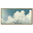thumbnail image 3 of Drsoum Cloud Framed Wall Art Cloudy Sky Natural Wall Decor Vintage Landscape Modern Painting Artwork for Living Room Bedroom 8x16in Natural Framed, 3 of 6