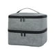 thumbnail image 3 of Bolsa de almacenamiento para esmaltes de uñas, 2 capas, capacidad para 30 botellas, bolsa organizadora para esmaltes de uñas, Gris, 3 of 9