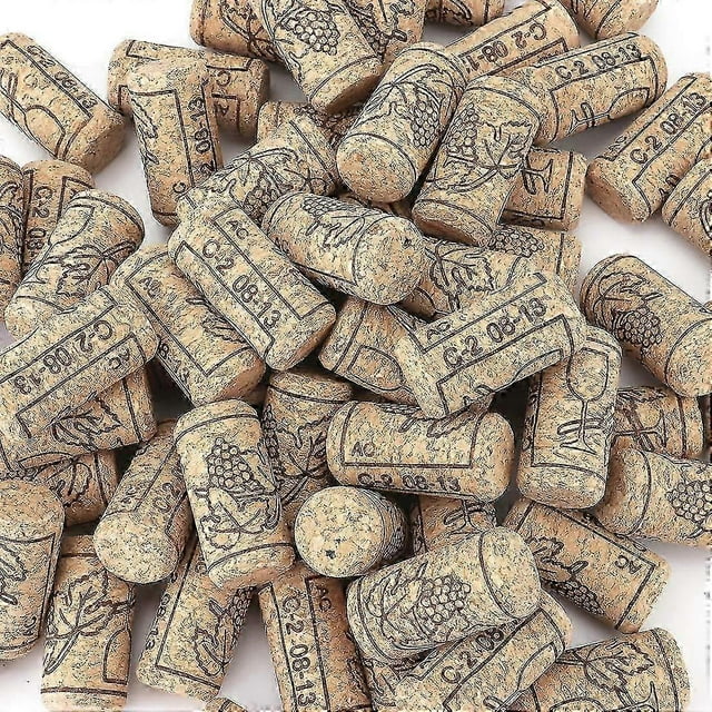 100 Pcs Natural Wine Corks Premium Straight Cork Stopper, Excellent For Wine Bottles, Beer Bottles