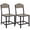 Gray, variant on Gasee Dining Chairs Set of 2,Wood Dining Chairs with Metal Legs for Dining Room, Kitchen, Restaurant,Brown (Only Chairs)