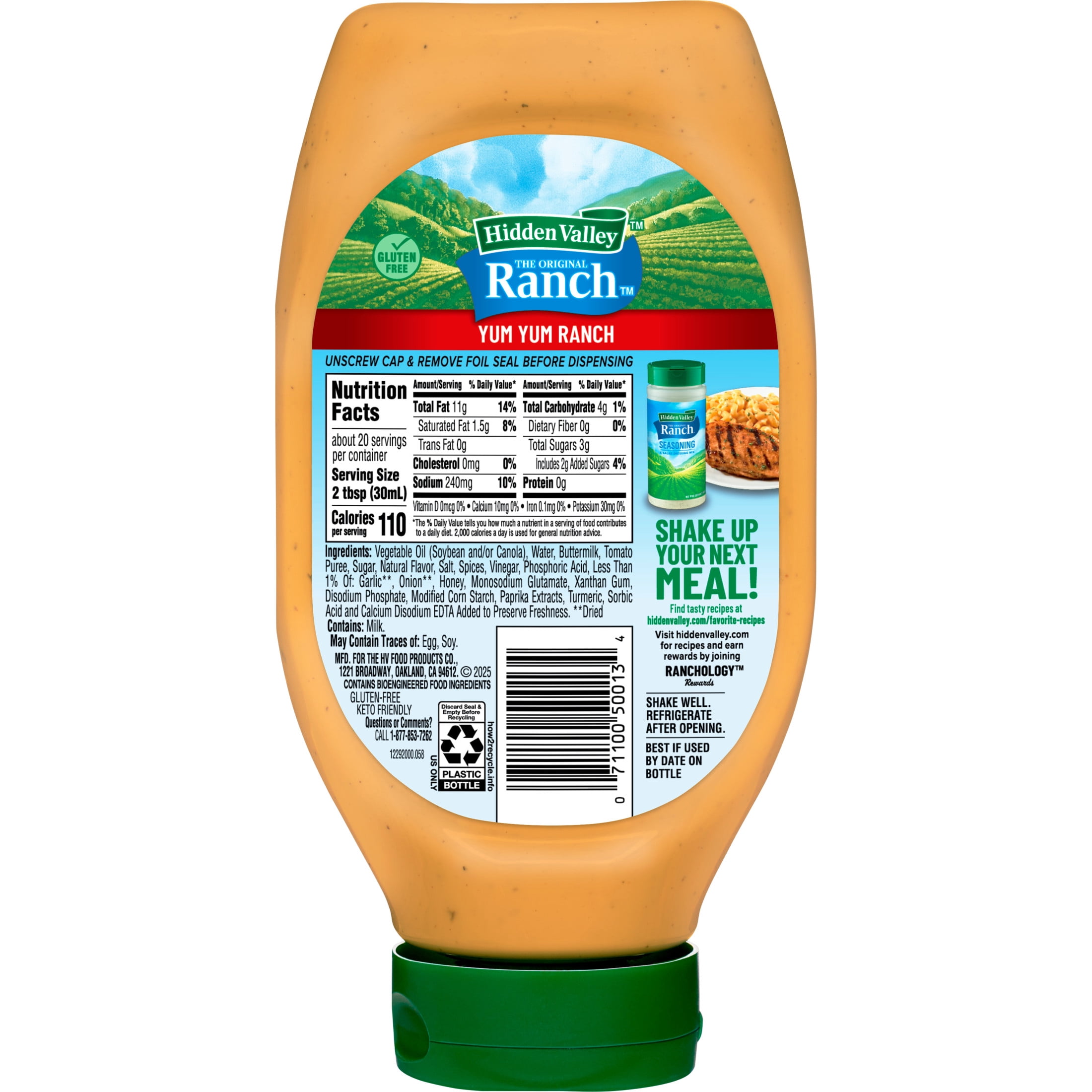 Hidden Valley Yum Yum Ranch Condiment and Dressing, 20 fl oz
