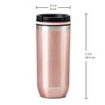 thumbnail image 4 of Cupture TWIST-TOP Vacuum-Insulated Stainless Steel Travel Mug, 16 oz, Rose Gold, 4 of 13
