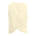 thumbnail image 6 of Summer Sleeveless Workout Tank Top Lightweight Breathable Yoga Running Vest Gym Fitness Activewear 1975 Crop Top Running T Shirt Women, 6 of 6
