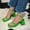 Green, variant on GERsome Strappy Heels For Women Low Chunky Block Heel Heeled Sandals Square Open Toe Slip On Slides Mules