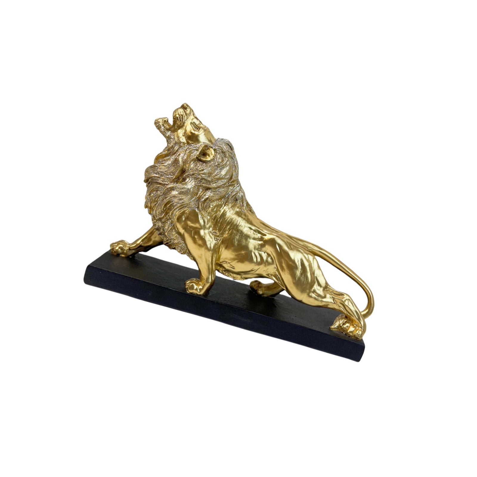 Resin Lions Figurines Decors Statues Lions Sculpture Desktop Decoration Collectibles Home Decors Birthday Gift