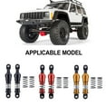 thumbnail image 3 of mmirethe 2piece Aluminium Big Bore Shocks Oil Damper For 1/10 RC Crawler LCG Cheater Rigs SCX10 TRX4 Front Rear Shock Absorber Black 3, 3 of 6