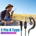 thumbnail image 4 of 2Pin G Shape Clip-Ear PPT Tipo K Auricular Gancho para la oreja Auricular Micrófono para Baofeng Radio FLhrweasw El nuevo, 4 of 9