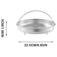 thumbnail image 2 of Stainless Steel Steamer Kitchen Accessory Metal Food Steamer Dumpling Steamer Fish Steamer Pot Steamer for Vegetables Steamer Basket Insert for Pot Handheld Kitchen Supplies, 2 of 8