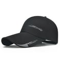 thumbnail image 2 of Clearance! Fdelink Baseball Hat Sun UV Protection Hat Womens Mans Cotton High Quality Embroidered Unisex Baseball Caps Adjustable Dark Black, 2 of 3