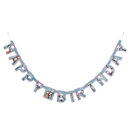 Nightmare Before Christmas Happy Birthday Party Banner, 6.59 ft.