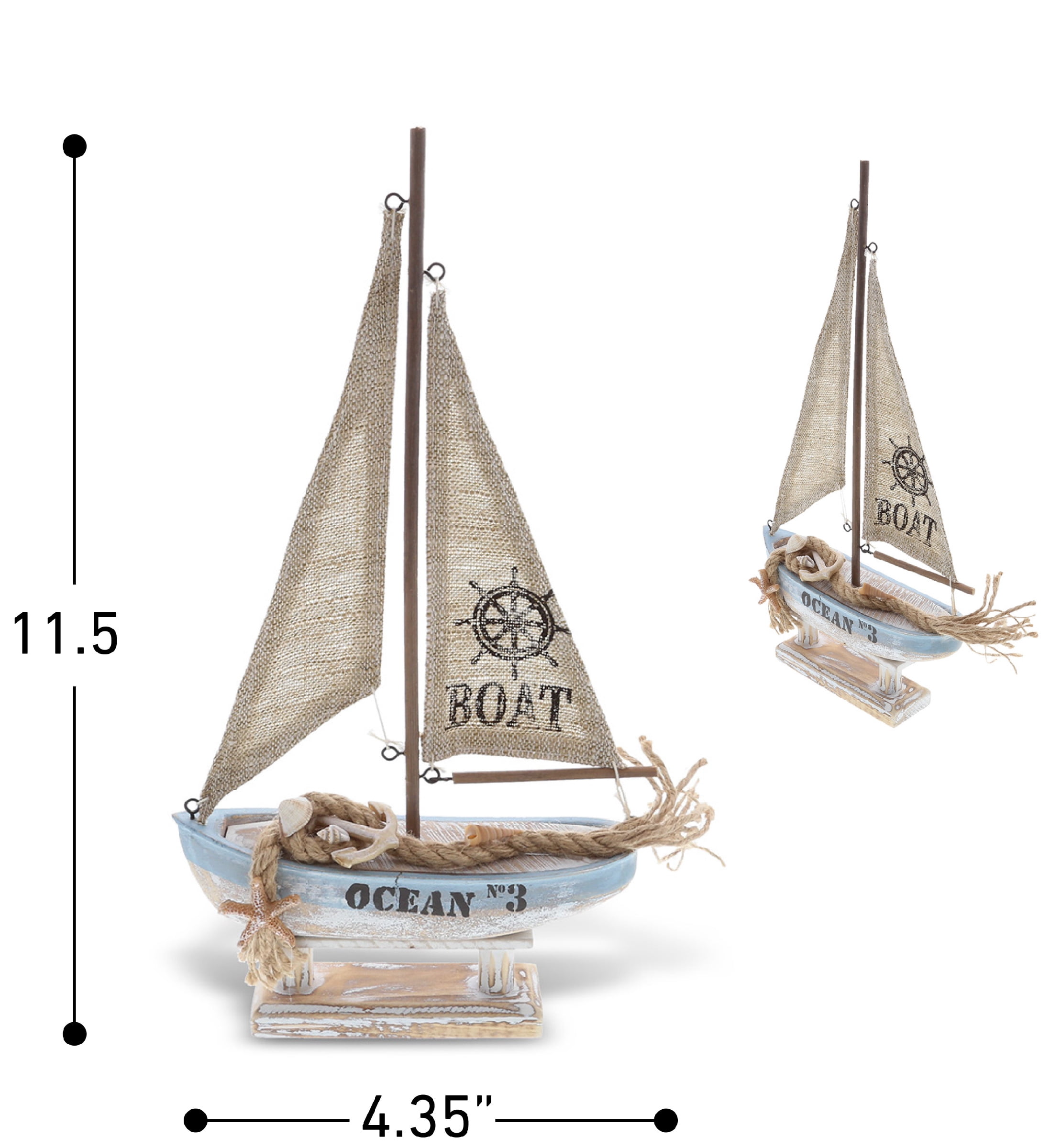 CoTa Global Coastal Horizon Schmuckschatulle – Handgefertigte Holzbox Mit Seestern, 10,7 Cm