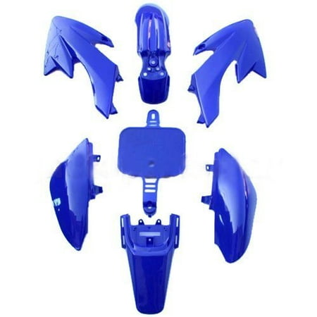 Cc Djs Kit - Plastic Body fairing Kit for HONDA CRF 50 XR 50 CRF50 XR50 Style 50 cc 70cc 90 cc 110cc 125 cc Pit Bike Dirt Bikes (Blue)