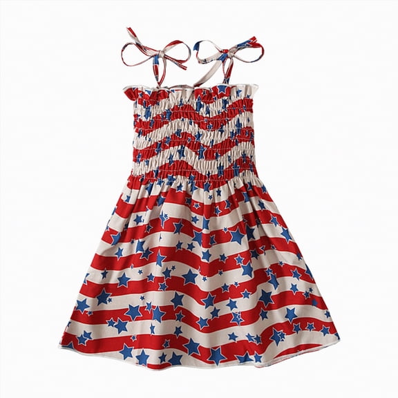 HCNTES Children Baby Kids Summer Floral Dress Short Sleeve Casual Beach Dress for Toddler Little Big Kids 5T 6T 7T 8T 9T 10T(18-24 Months,L04-Red)