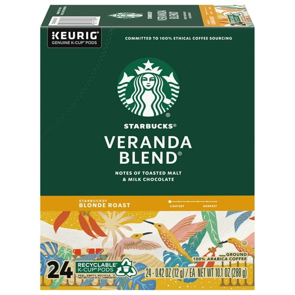 Starbucks Veranda Blend Coffee K-Cups, 24 K-Cups