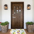 thumbnail image 6 of Fotbe Extra Durable Door Mat - Dirt Trapping Outdoor Welcome Mats - Non-Slip Outdoor Door Mats - Low Profile Front Door Mat - Indoor (16" x 24", Orange Green Avocado ), 6 of 9