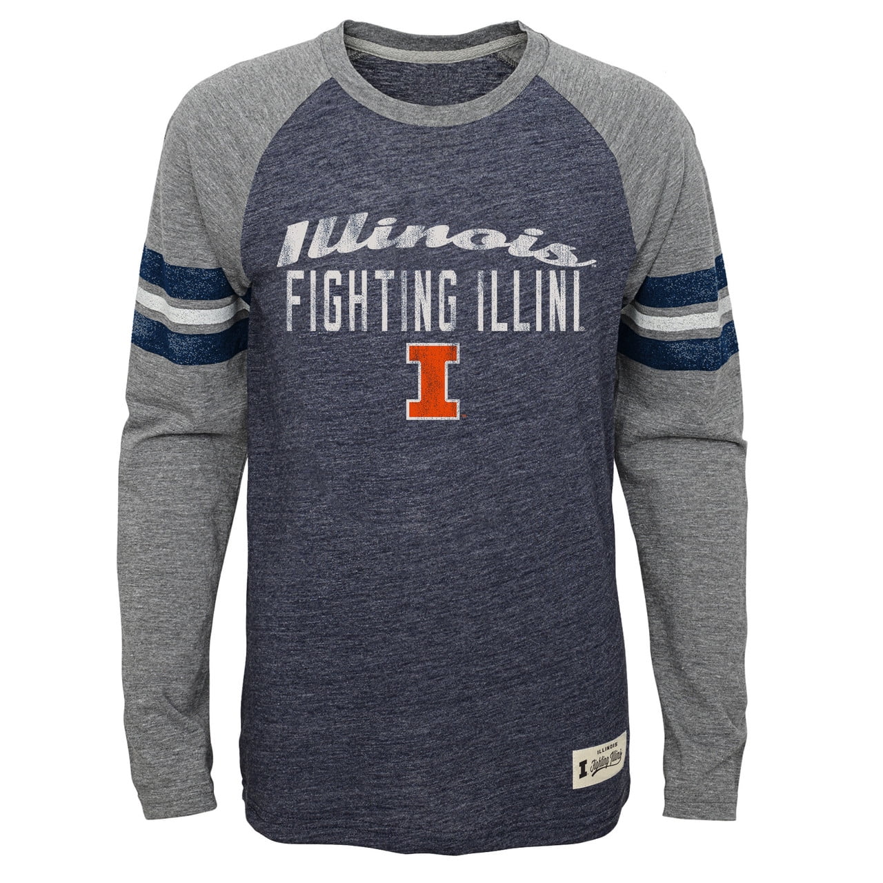 Illinois Fighting Illini Youth NCAA Football Pride Long Sleeve T-Shirt - Navy - Walmart.com 