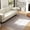 Grey and Brown, variant on HOMCOM Machine Washable Area Rug 4x6, Non-Slip Chenille Traditional Floor Cover Foldable Carpet for Living Room, Bedroom, Dining Room Dark Mixed-Brown