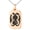 Rose, variant on Stainless Steel Ancient Tribal Unity Rune Engraved Small Rectangle Dog Tag Charm Pendant Necklace
