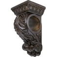 thumbnail image 3 of MERIVILLE Chatecu Drapery Sconce, Corbel Bracket, Drapery Scarf Swags, Wall Décor, Mahogany, 1Pcs, 3 of 5