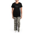 thumbnail image 4 of CafePress - Grey Claddagh Women's Dark Pajamas - Women's Short Sleeve Print T-Shirt and Pants Dark Cotton Pajama Set, 4 of 7