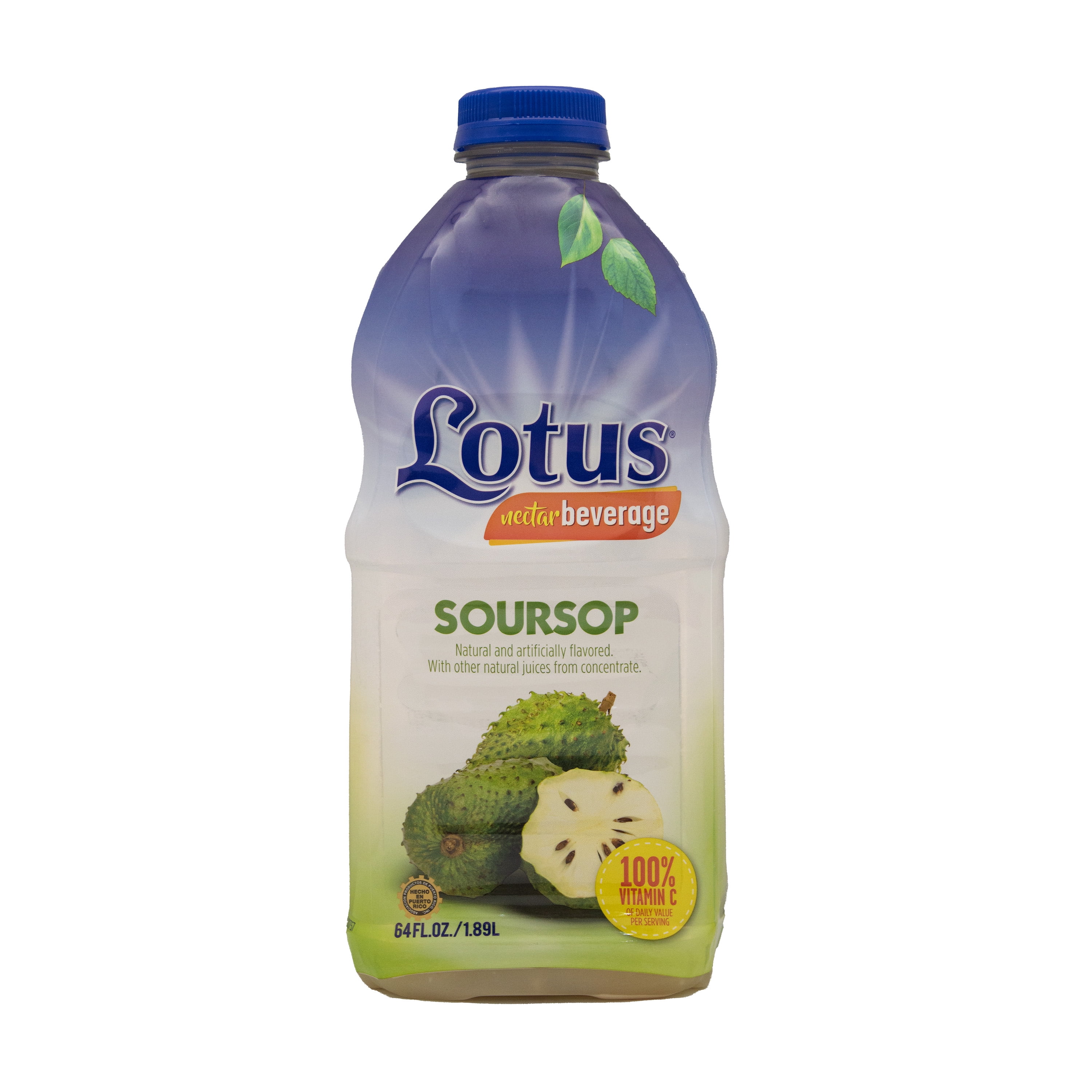 Lotus Soursop, Nectar Beverage, 100% Vitamin C, Plastic Bottle 64 fl oz