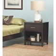thumbnail image 3 of Modus Furniture Nevis One Drawer Nightstand, Espresso, 3 of 14