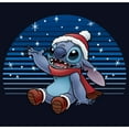 thumbnail image 2 of Girl's Lilo & Stitch Catching Snow Graphic Tee Navy Blue X Large, 2 of 4