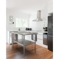 thumbnail image 2 of Table de Travail en Acier Inoxydable avec Tablette Inférieure Réglable, Table de Préparation Robuste pour Restaurant, Cuisine, Garage et Usage Commercial, 2 of 6