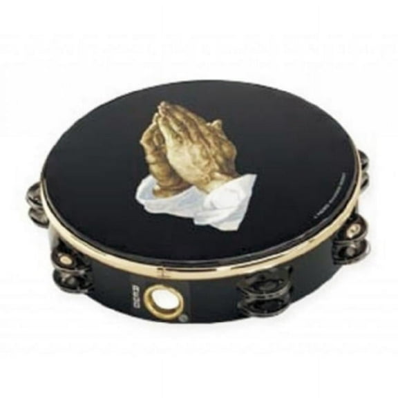10 Pray Hands Tambourine - 16 Pairs of Jingles