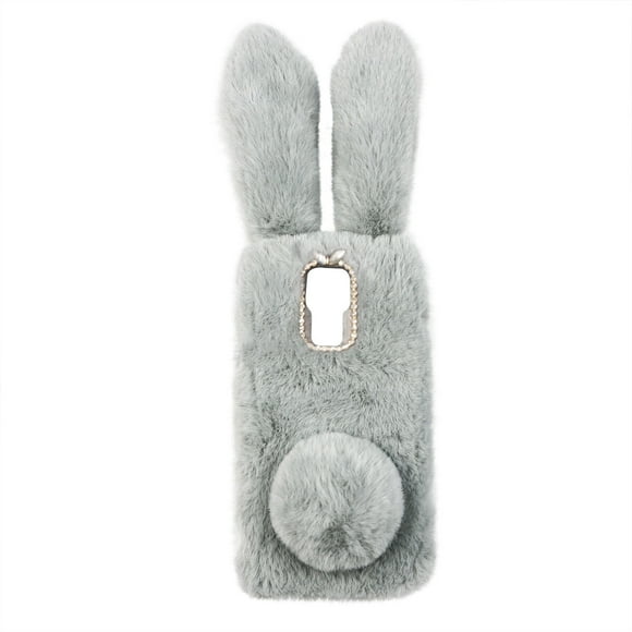 Lovely Bunny Phone Cover Plush Phone Protective Case Compatible for Moto G Play