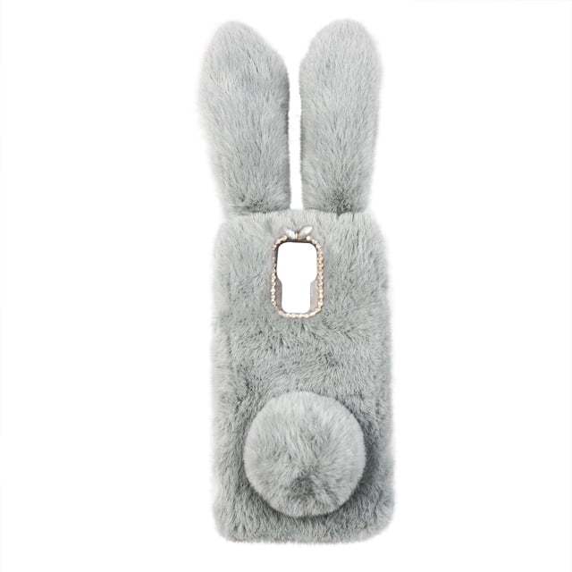 Lovely Bunny Phone Cover Plush Phone Protective Case Compatible for Moto G Play
