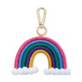 thumbnail image 1 of Ruiboury Keychain Ring Rainbow Hanging Buckle Door Key Chain Holder Backpack Handbag Wallet Decorative Keyring Pendant for Ladies Pink Colorful, 1 of 6