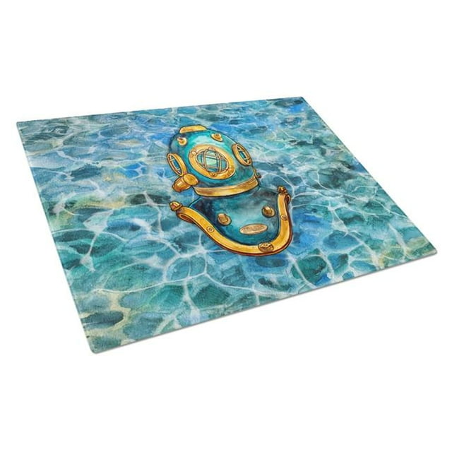 Carolines Treasures BB5355LCB Deep Sea Diving Helmet Glass Cutting Board - Large